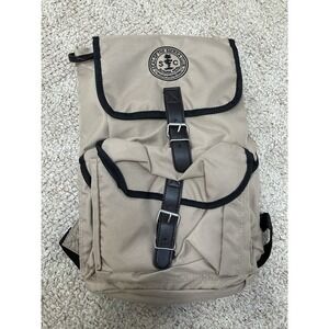 Seal of the sierra club canvas tan brown rucksack backpack"NWOT